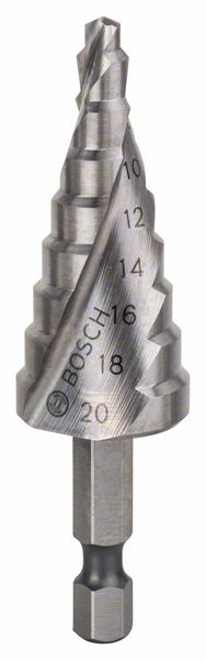Stupnovitý vrták HSS 4 - 20 mm, 1/4 ", 70,5 mm