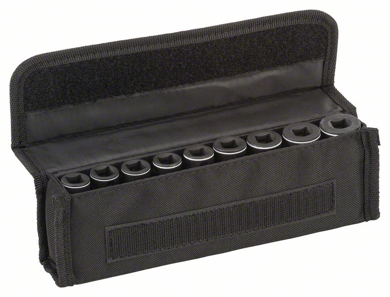 9-dílná souprava nástavcu s násuvnými klíci 63 mm; 7, 8, 10, 12, 13, 15, 16, 17, 19 mm