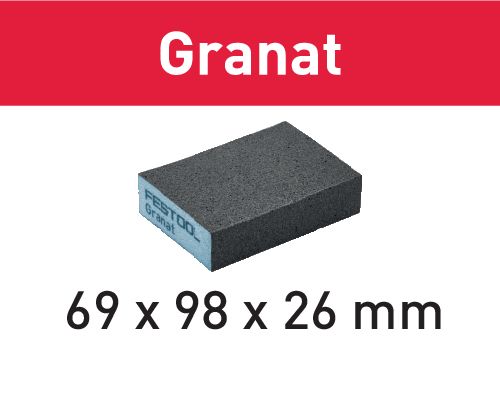 Brusná houba 69x98x26 60 GR/6 Granat