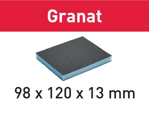 Brusná houba 98x120x13 60 GR/6 Granat