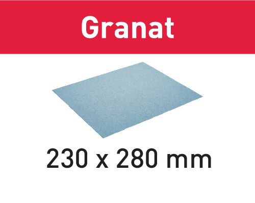 Brusný papír 230x280 P120 GR/10 Granat