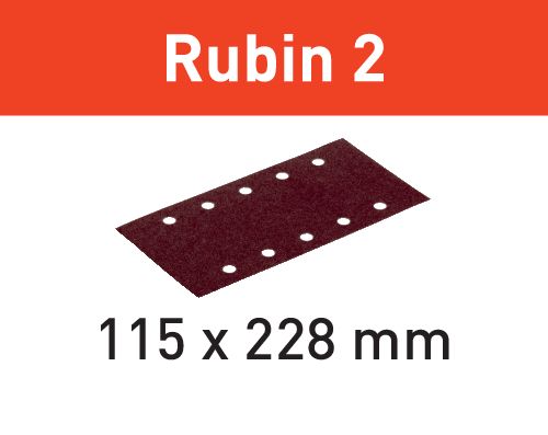 Brusný pruh STF 115X228 P120 RU2/50 Rubin 2
