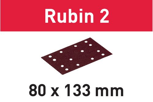 Brusný pruh STF 80X133 P120 RU2/50 Rubin 2