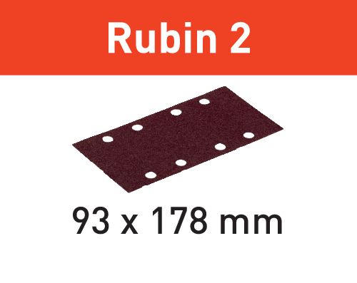 Brusný pruh STF 93X178/8 P100 RU2/50 Rubin 2