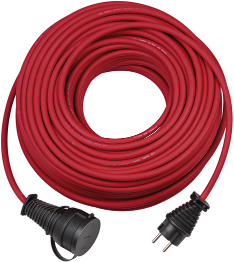 Kvalitní pryžový prodlužovací kabel IP44, 25 m, cervený H05RR-F 3G1,5 *CZ* 1161461