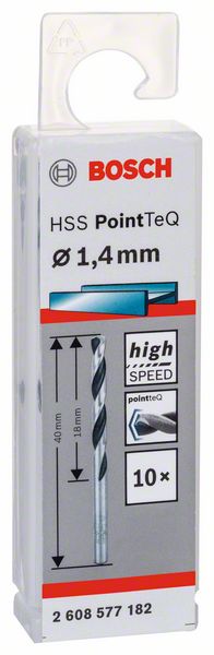Šroubovitý vrták HSS PointTeQ 1,4 mm