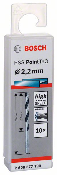 Šroubovitý vrták HSS PointTeQ 2,2 mm