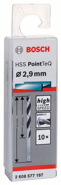 Šroubovitý vrták HSS PointTeQ 2,9 mm