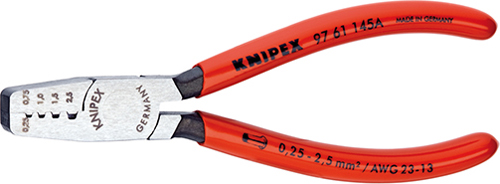 Klešte lisovací 0,25-2,5mm2 na dutinky / 9761145 A Knipex