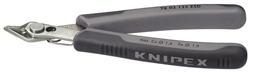 Klešte štípací bocní 125mm inox ESD Electronic SuperKnips / 7803125 ESD Knipex