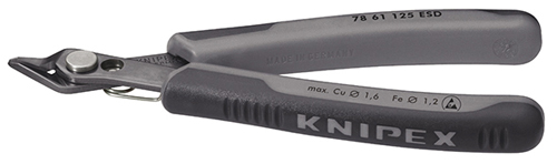 Klešte štípací bocní 125mm kalené ESD Electronic SuperKnips / 7861125 ESD Knipex