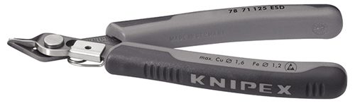 Klešte štípací bocní 125mm kalené ESD Electronic SuperKnips / 7871125 ESD Knipex